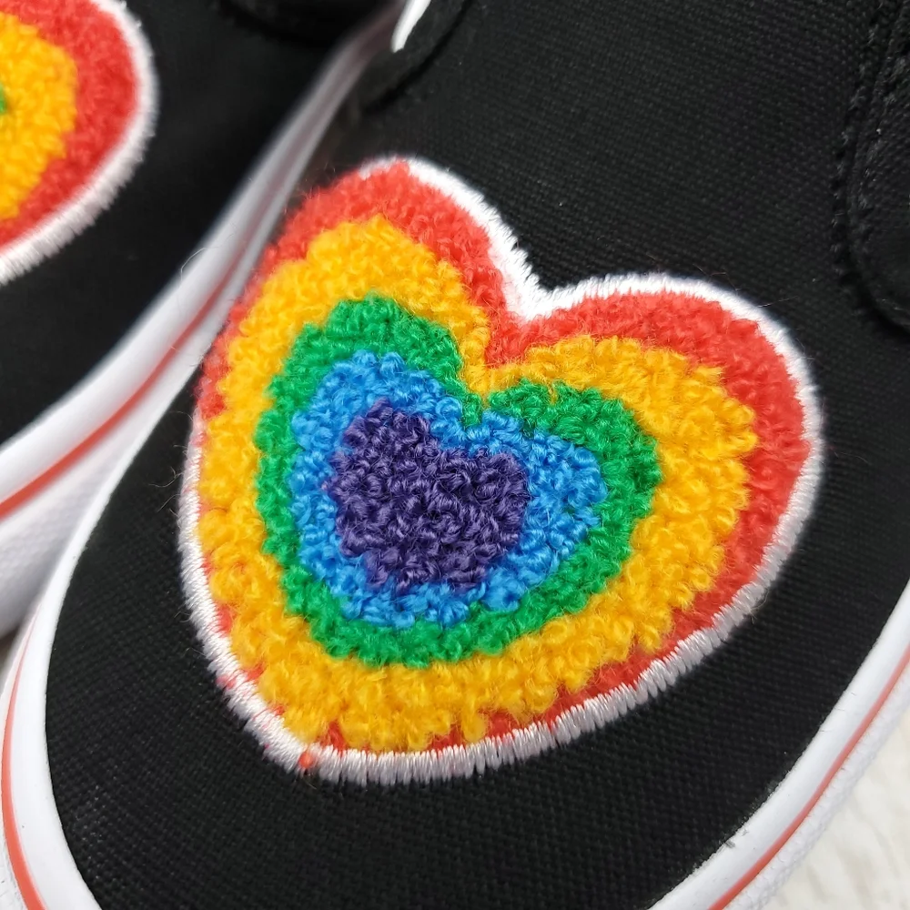Vans Classic Slip On Chenille Rainbow - Picture 3 of 8